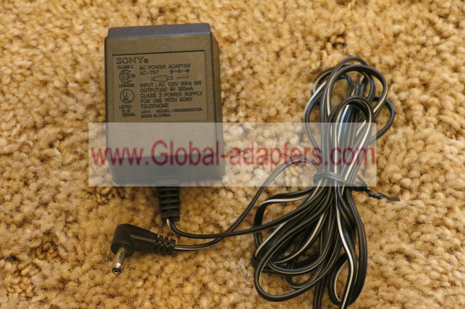 NEW SONY 9V 300mA AC-T57 AC/DC WALL WART POWER SUPPLY ADAPTER - Click Image to Close